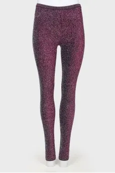 Leggings with Lurex
