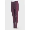 Leggings with Lurex