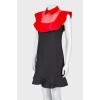 Two -color dress with frills