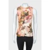 Abstract print top