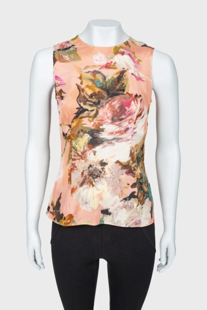 Abstract print top