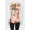 Abstract print top