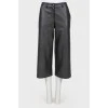 Leather culottes