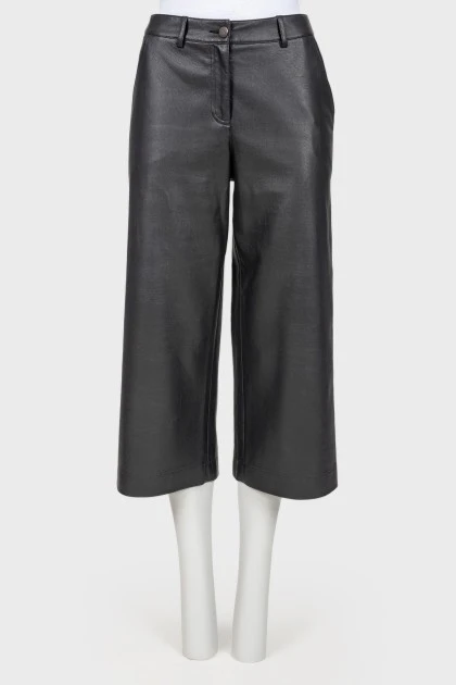 Leather culottes