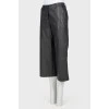 Leather culottes
