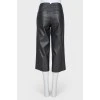 Leather culottes