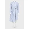 Stripe asymmetrical dress