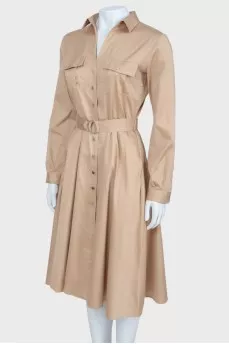 Golden dress with buttons