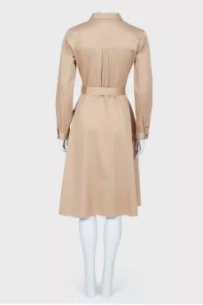 Golden dress with buttons