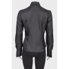 Silk shirt with rhinestones