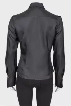 Шовкова сорочка зі стразами