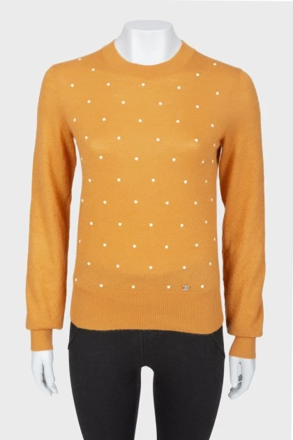 Sweater with beads