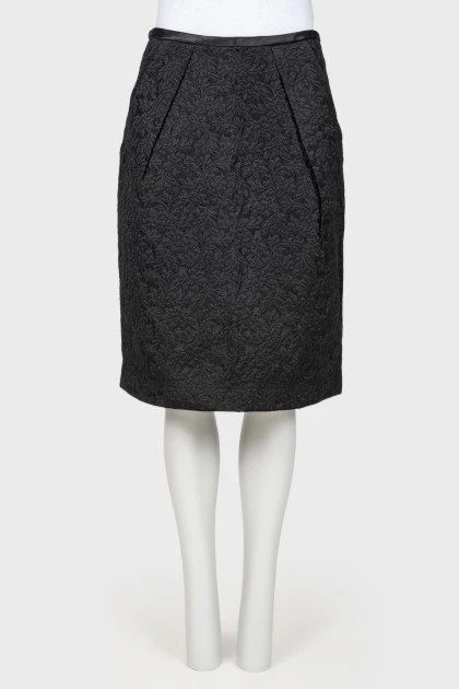 Textured fabric skirt