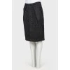 Textured fabric skirt
