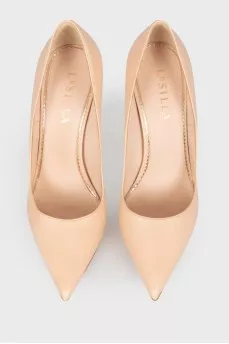 Beige classic shoes