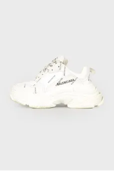 Brand print sneakers