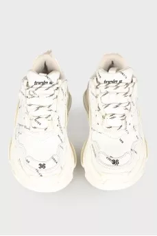 Brand print sneakers